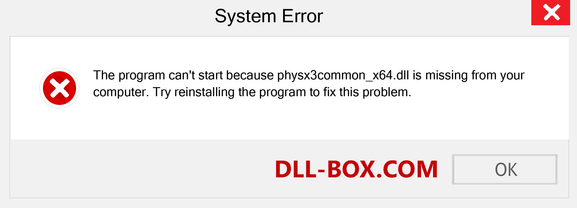  physx3common_x64.dll file is missing?. Download for Windows 7, 8, 10 - Fix  physx3common_x64 dll Missing Error on Windows, photos, images